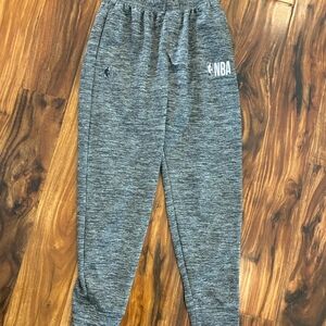 Official NBA Youth Boys Joggers Grey Heathered Sweatpants - Size Large (14-16)‎
